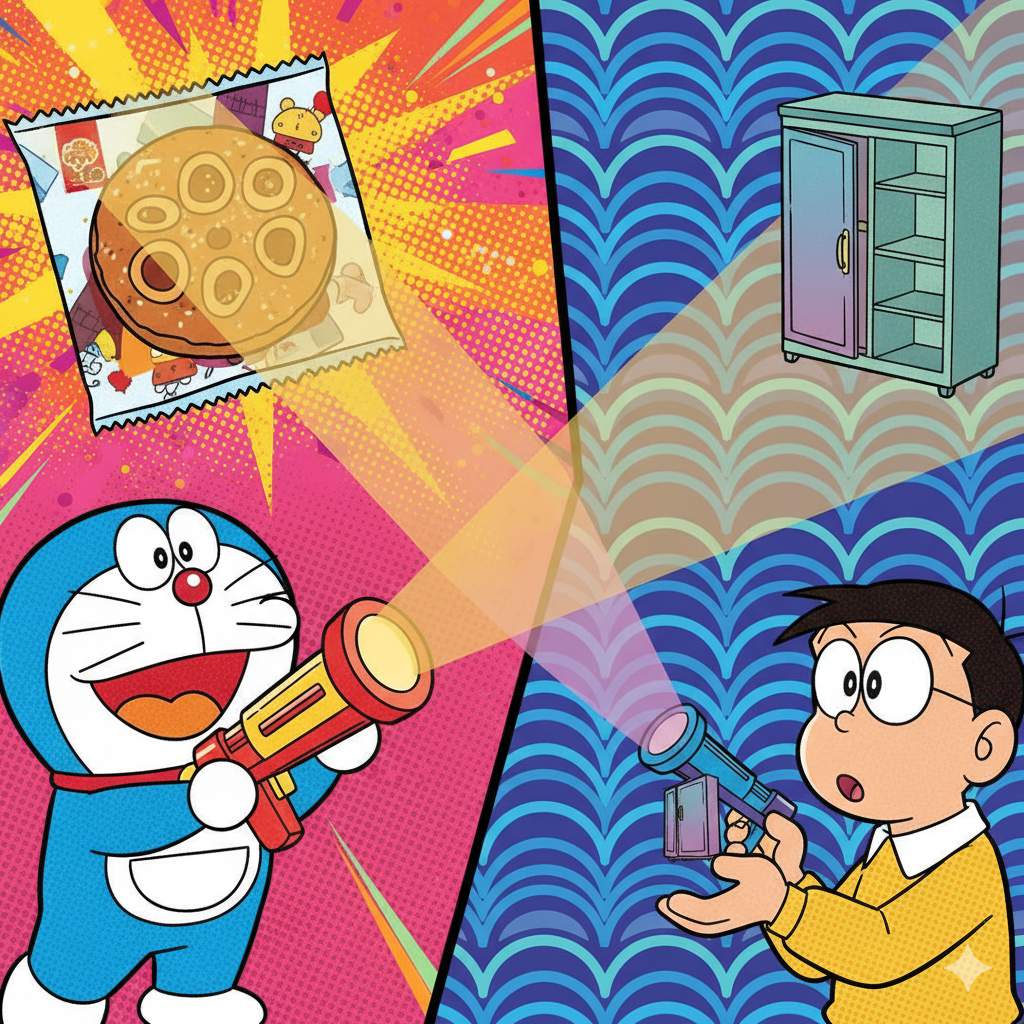 Senter Pembesar dan Senter Pengecil Doraemon