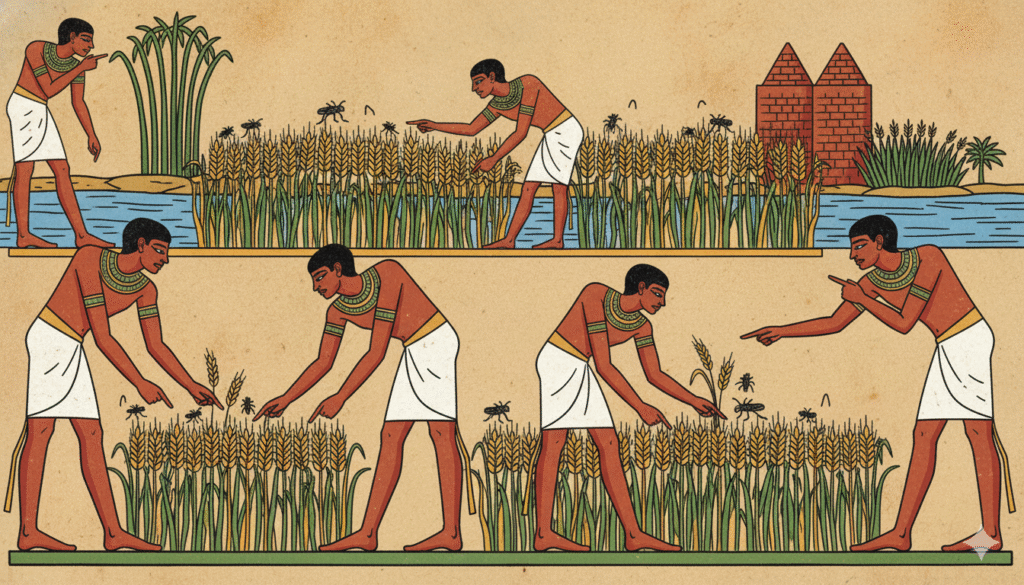 perlindungan tanaman Mesir kuno