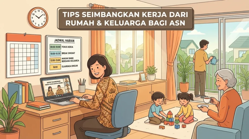 Tips Menyeimbangkan Kehidupan Keluarga dan Pekerjaan WFH ASN