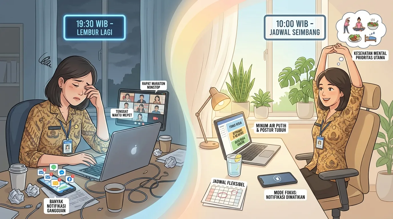 Tips Mengatasi Kelelahan Digital bagi ASN yang WFH: Panduan Praktis