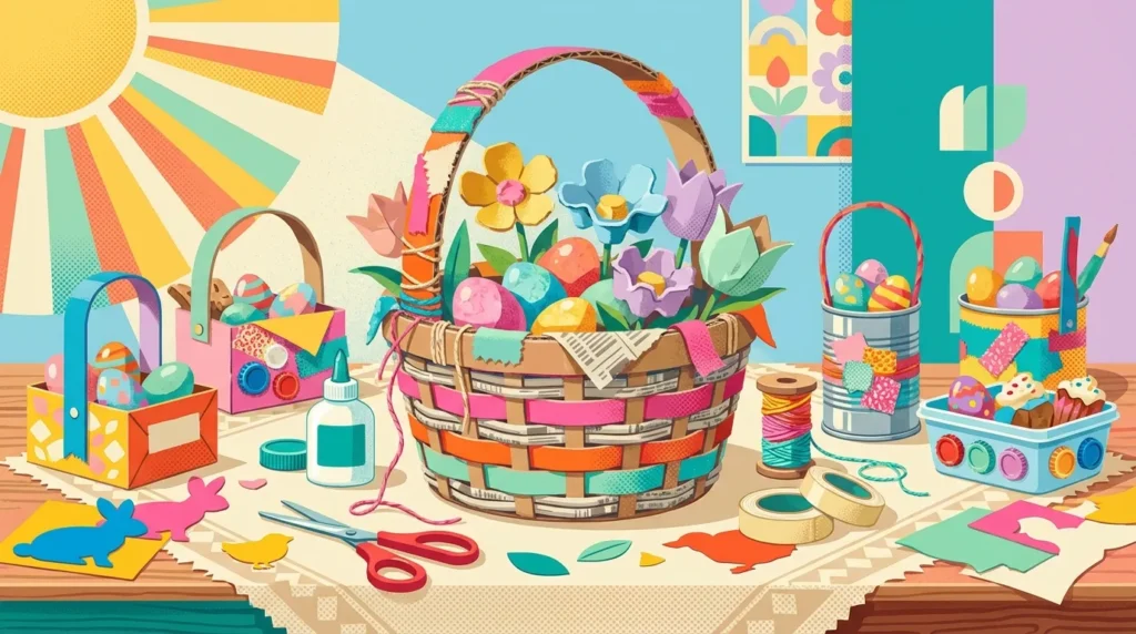 DIY keranjang Paskah dari bahan daur ulang