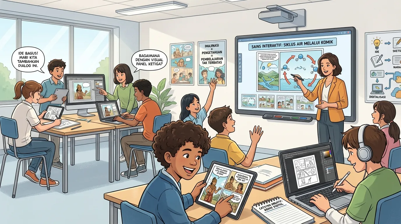 Pembelajaran dengan komik digital