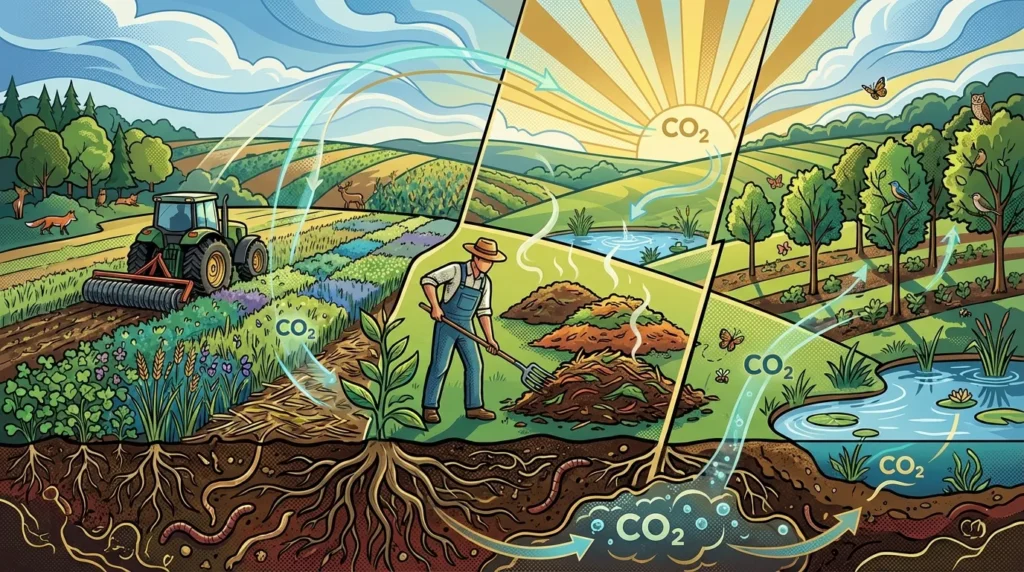 Praktik pertanian regeneratif untuk menyerap CO2: Konsep dasar dan manfaat