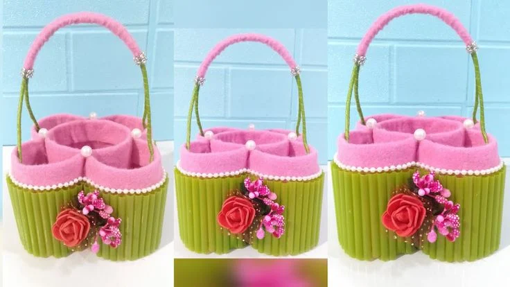 DIY keranjang Paskah dari bahan daur ulang: Langkah pertama