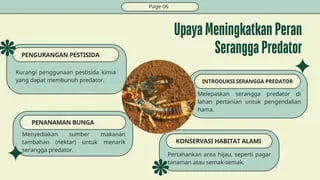 Penggunaan predator alami untuk IPM di pertanian: Konsep Dasar