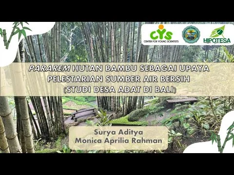 Bambu dalam Upaya Pelestarian Sumber Air