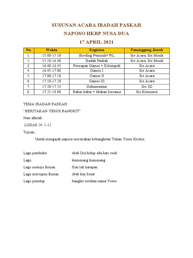 Cara Menyusun Agenda Ibadah Paskah di Gereja