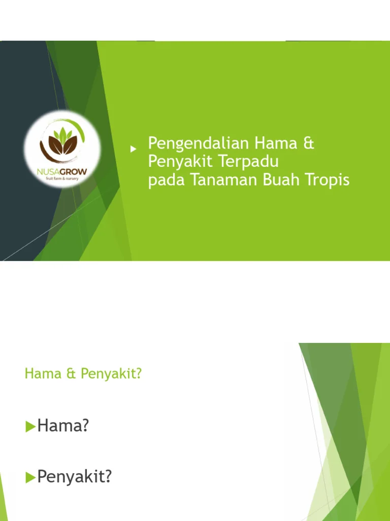 Pengendalian Hama Terpadu pada Kebun Buah: Konsep dan Prinsip